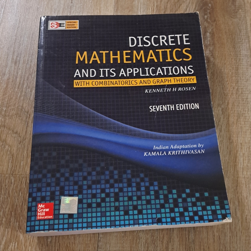 Discrete Mathematics and Its Applications Seventh Edition Used